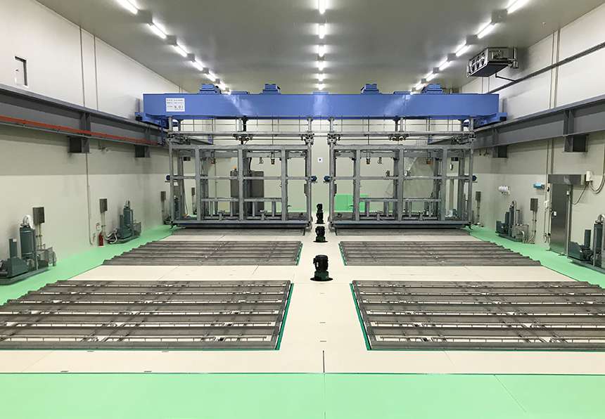 自動化した製氷室